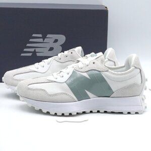 New Balance 327 Casual Women's Sneakers Shoes White Silver Logo Size 9